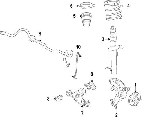 Suspension Components for 2009 Ford Taurus #1