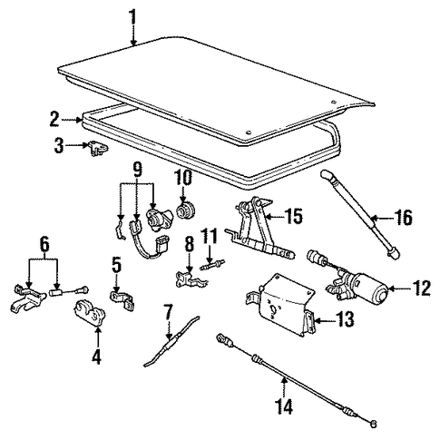 968 LID & COMPONENTS