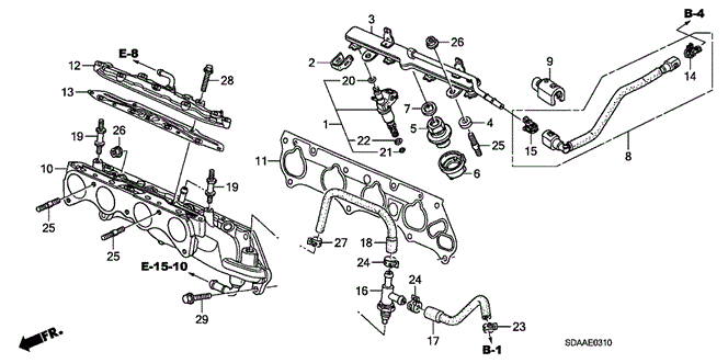 Engine/Fuel Injector (L4) for 2007 Honda ACCORD SEDAN #1