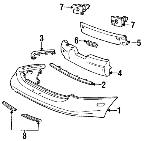 Sable BUMPER & COMPONENTS - REAR