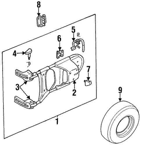 Spare Cover - Honda (2-90310-401-1) Spare Cover - Honda (2-90310-401-1)