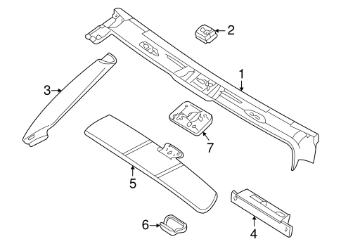 Interior Trim - Roof for 2001 BMW Z8 #0