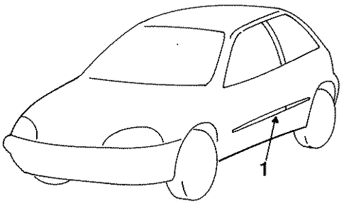 Metro EXTERIOR TRIM - QUARTER PANEL