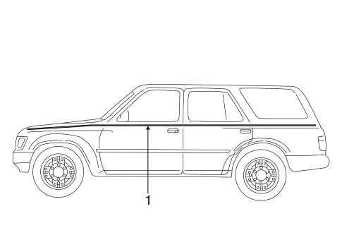 BODY/STRIPE TAPE for 1996 Toyota 4Runner #2