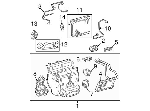 HVAC/CONDENSER, COMPRESSOR & LINES for 2013 Toyota Tundra #1