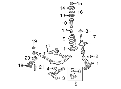 FRONT SUSPENSION/SUSPENSION COMPONENTS for 2012 Toyota Sienna #2