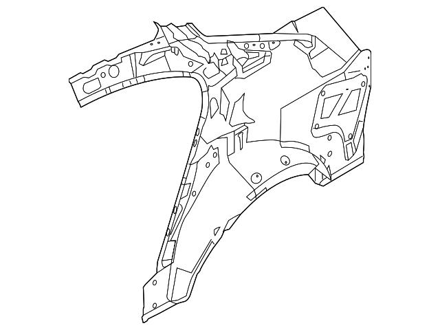 DA5Z-5427791-A Деталь INNER QTR PANEL, LEFT