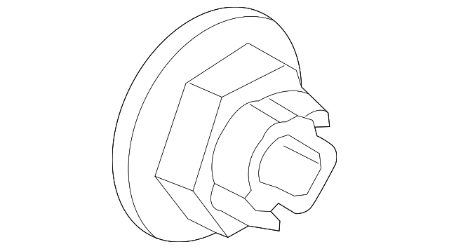 AV6Z-3B477-A Деталь AXLE NUT, LEFT
