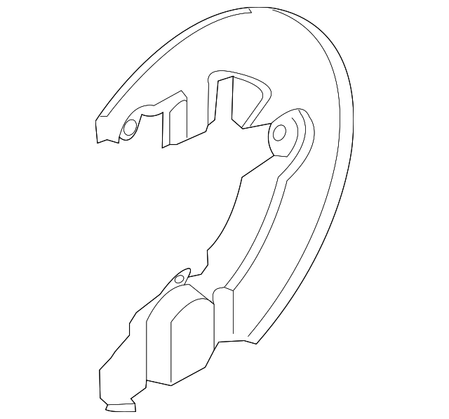 DV6Z-2K005-A Деталь SPLASH SHIELD, LEFT