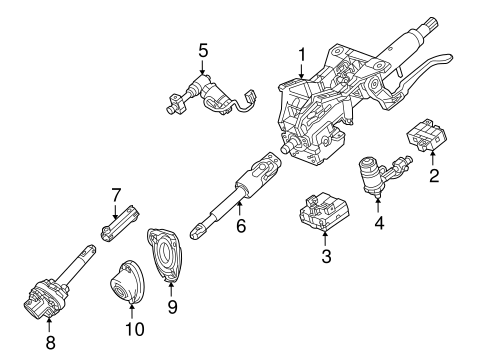 Steering/Steering Column Assembly for 2016 Cadillac ATS #4