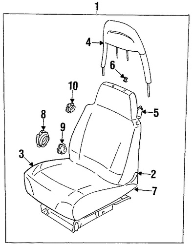 Discovery FRONT SEAT COMPONENTS
