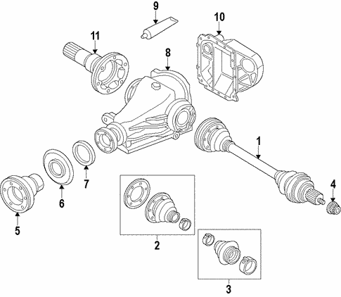 Axle Shafts & Joints for 2017 BMW 440i xDrive Gran Coupe #0