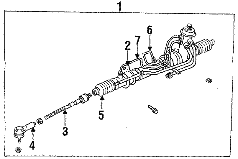 Steering Gear & Linkage for 1993 Ford Probe #0