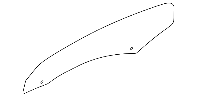 T2R7477 Деталь DOOR GLASS, LEFT