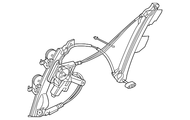 T2R17281 Деталь WINDOW REGULATOR, RIGHT