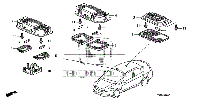 ELECTRICAL / EXHAUST / HEATER / FUEL/INTERIOR LIGHT for 2013 Honda INSIGHT #1