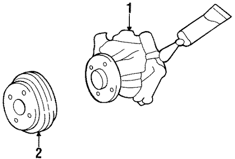 Cooling System/Water Pump for 1993 Nissan 300ZX #1