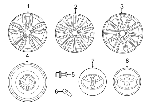 FRONT SUSPENSION/WHEELS for 2013 Toyota Avalon #1