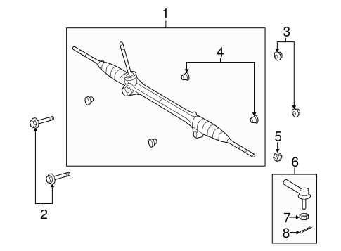 Vibe STEERING GEAR & LINKAGE 2
