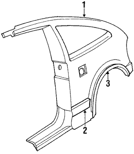 OEM Honda 75304-SH2-003 - Side Molding OEM Honda 75304-SH2-003 - Side Molding