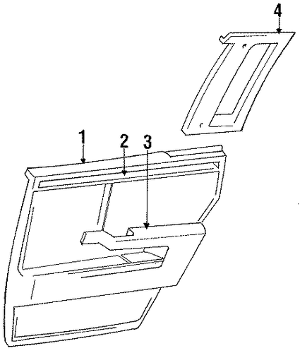New Yorker INTERIOR TRIM - REAR DOOR