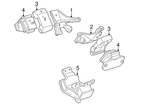 ENGINE/ENGINE & TRANS MOUNTING for 2006 Toyota Sequoia #1
