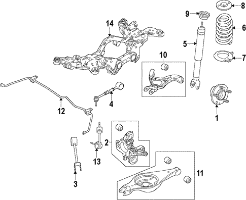 Rear Suspension/Rear Suspension for 2016 Ford Taurus #1