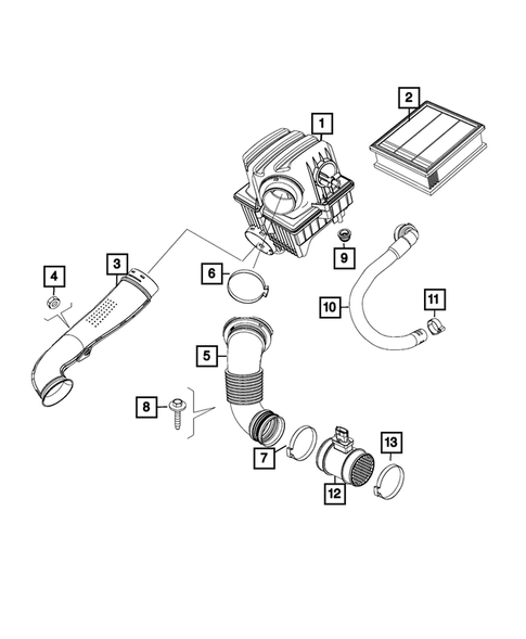Air Cleaner for 2015 Jeep Renegade #2
