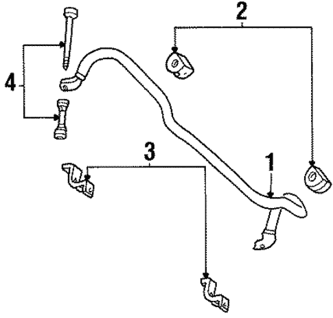 Stabilizer Bar & Components for 2001 Lincoln Navigator #0