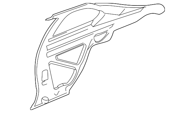 22654835 Деталь INNER QTR PANEL, LEFT