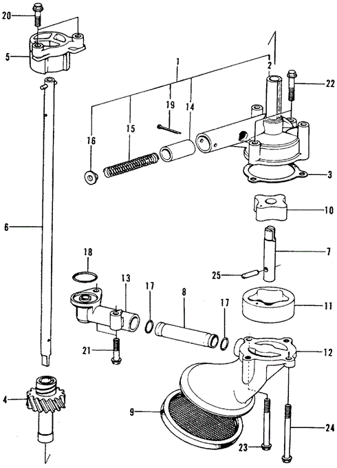 ENGINE/OIL PUMP for 1973 Honda CIVIC 1200 COUPE #1