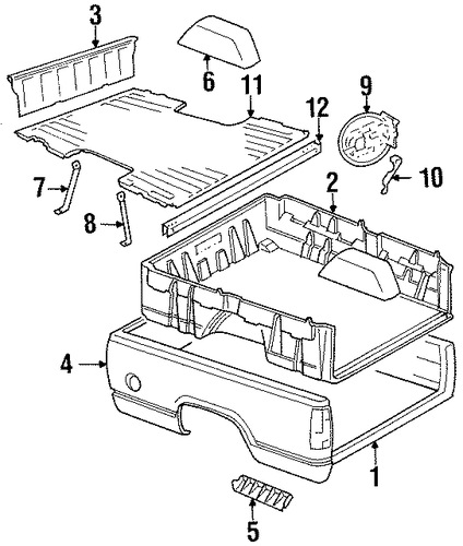 K3500 Pickup BOX ASSEMBLY 3