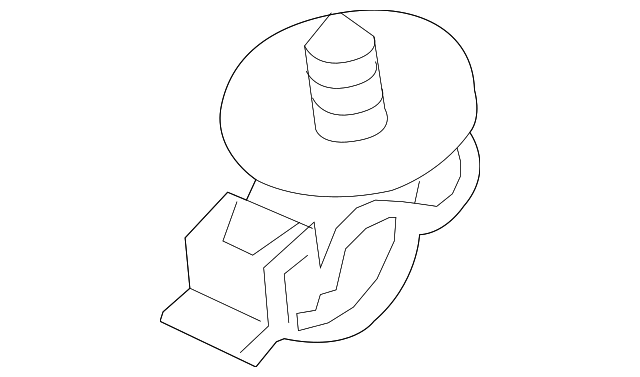 2T1Z-17A613-A Деталь FRONT HOSE CLIP, LEFT