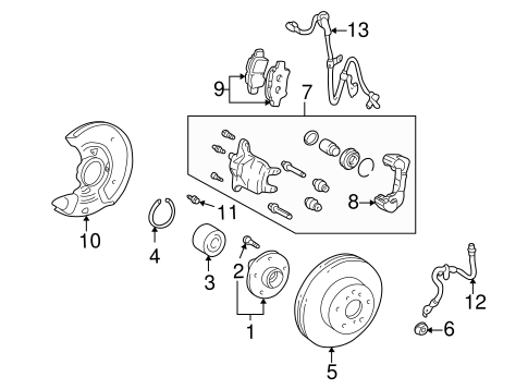 BRAKES/ANTI-LOCK BRAKES for 2005 Scion xA #3