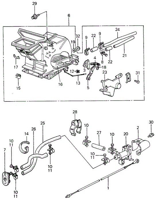 ELECTRICAL / EXHAUST / HEATER / FUEL/HEATER UNIT - WATER HOSE for 1982 Honda CIVIC 5-DOOR #1
