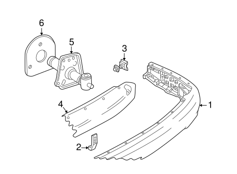 XKR BUMPER & COMPONENTS - REAR