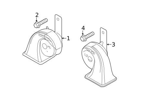 Horn for 2019 Mazda 6 #1