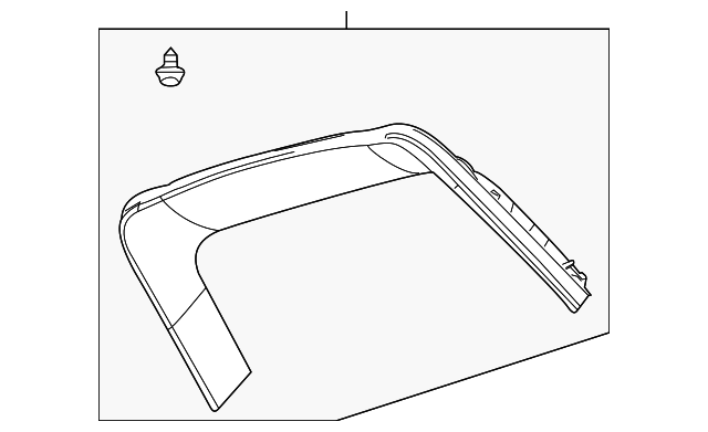AE9Z-7442410-AA Деталь UPPER GATE TRIM