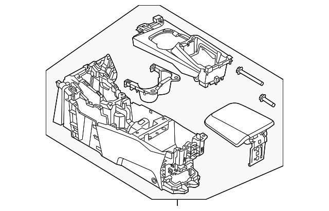 DM5Z-58045A36-AB Деталь CENTER CONSOLE