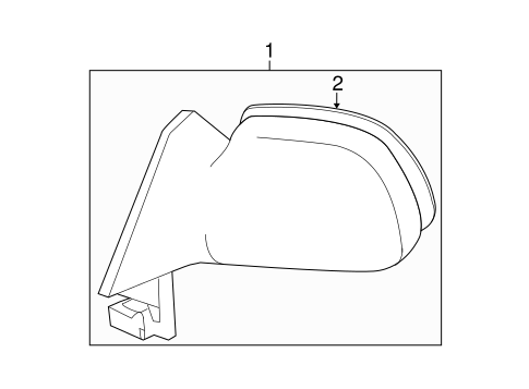 BODY/OUTSIDE MIRRORS for 2004 Toyota Corolla #1