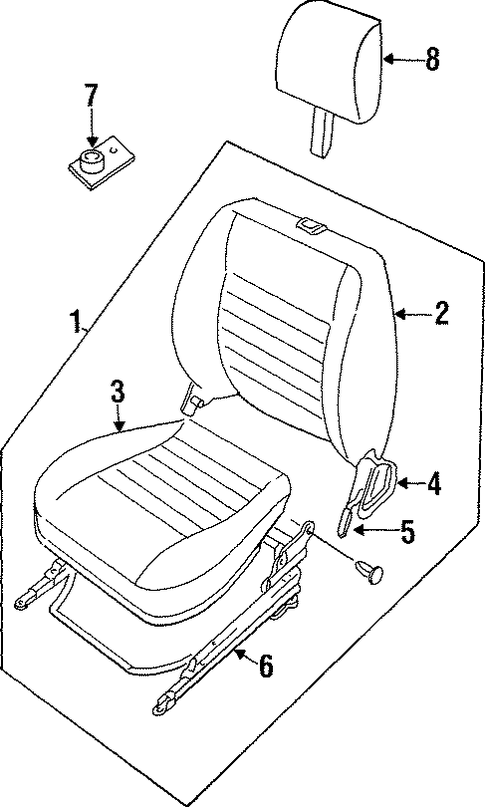Defender 90 SEATS & TRACK COMPONENTS