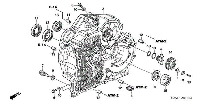 TRANSMISSION - AUTOMATIC/AT TORQUE CONVERTER CASE (L4) for 2006 Honda ACCORD SEDAN #1