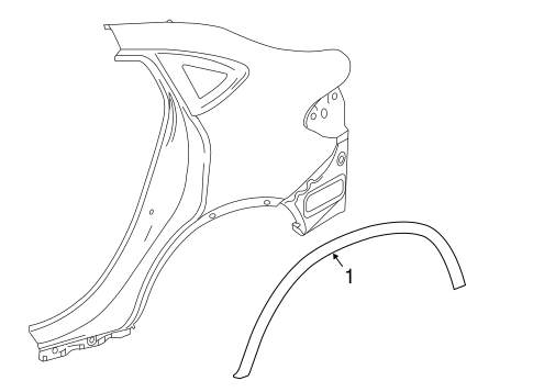 Exterior Trim - Quarter Panel for 2020 Mercedes-Benz GLC 63 AMG® S #0
