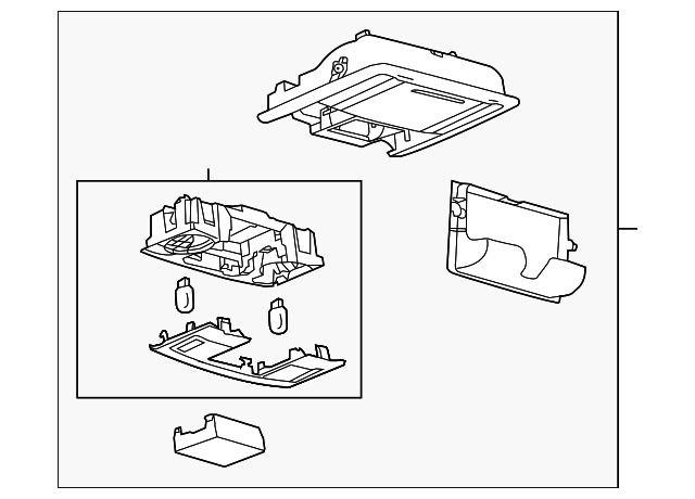 AA1Z-78519A70-BA Деталь OVERHEAD CONSOLE
