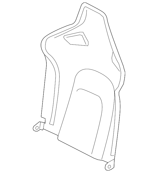 T2R9083PVJ SEAT BACK PANEL, LEFT