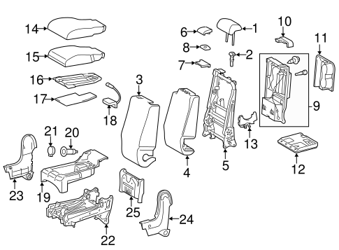 BODY/FRONT SEAT COMPONENTS for 2016 Toyota Tundra #1