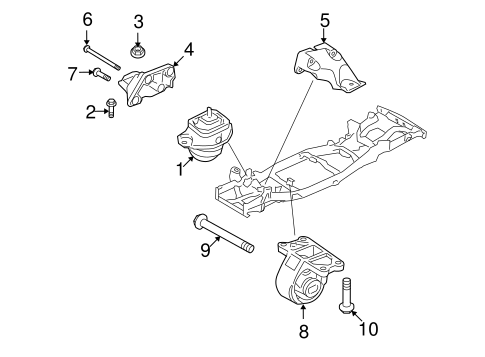 LR3 ENGINE & TRANS MOUNTING