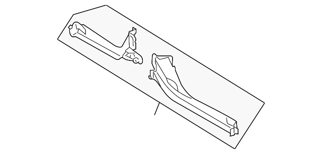 JMH000050 Деталь AC & HEATER ASSY BRACKET, LEFT