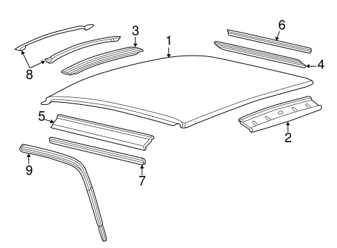 Body/Roof & Components for 2007 Ford F-250 Super Duty #1