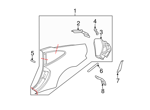911 QUARTER PANEL & COMPONENTS